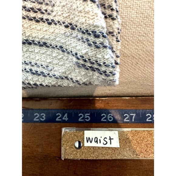 Free People Beach Short Sleeve Textured Oversized Top Woman's Size L Distressed - Picture 6 of 16